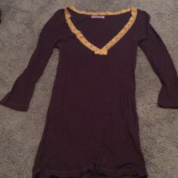 Michael Stars Tops - Michael Stars purple and cream lace top